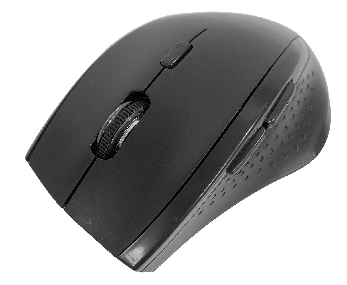 BCL Ergonomic Optical Wireless Mouse - Plain White Boxed - MSE-RF601-0