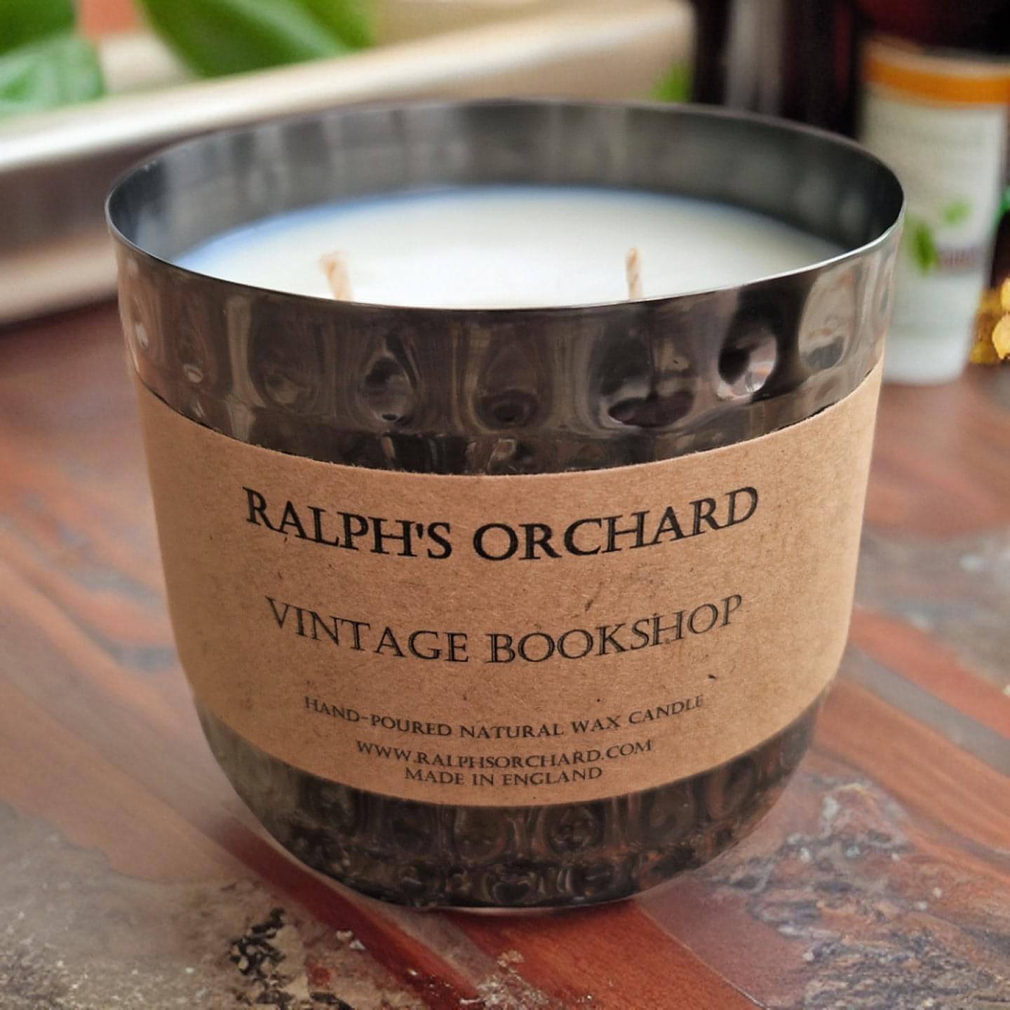 2-Wick Dimpled Black Candles-6