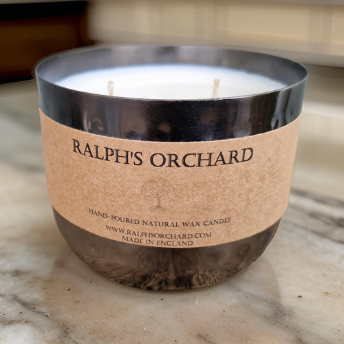 2-Wick Dimpled Black Candles-0